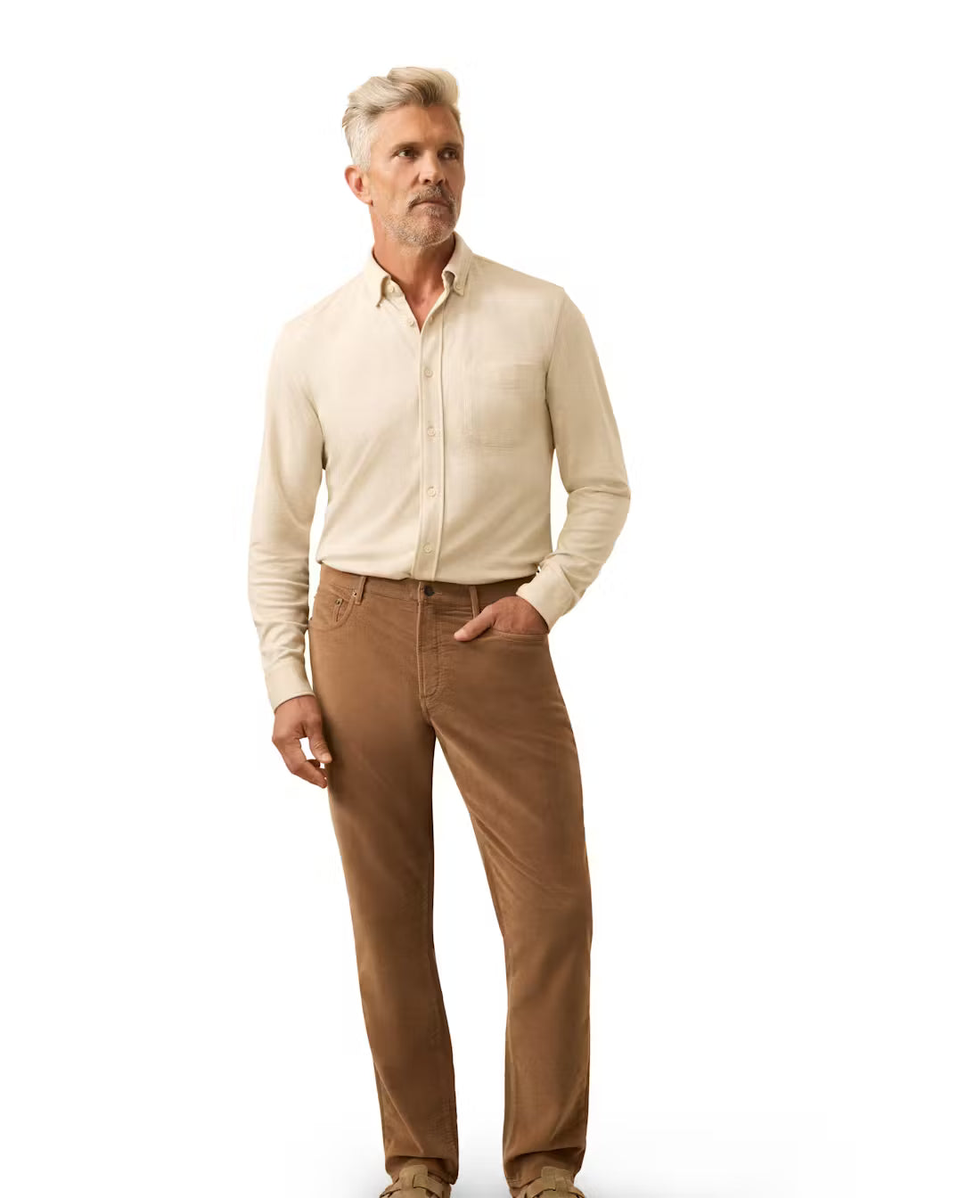 Stretch Terry Corduroy 5-Pocket Pant