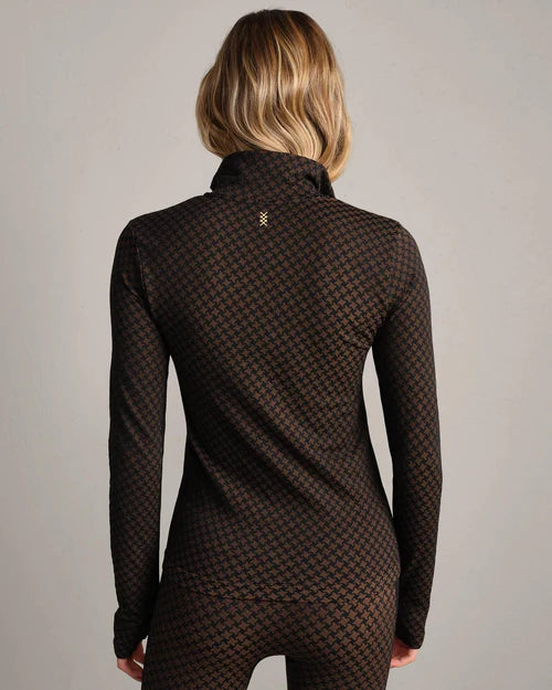 Après Houndstooth Seamless 1/4 Zip