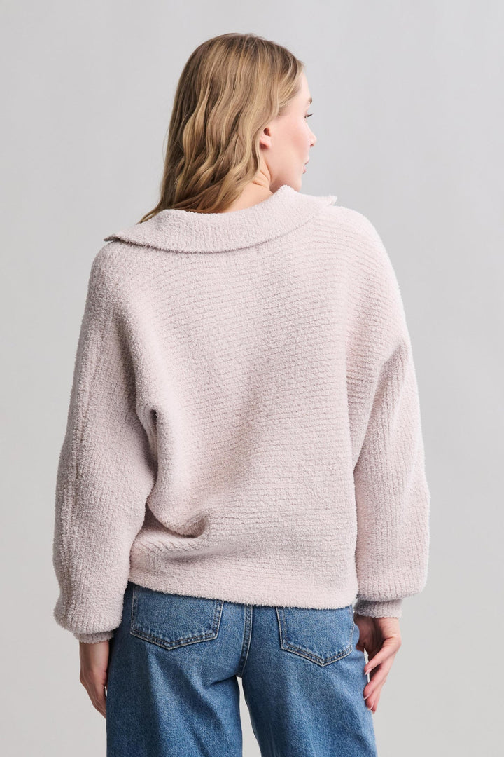 CozyChic® Dolman Sleeve Collared Pullover