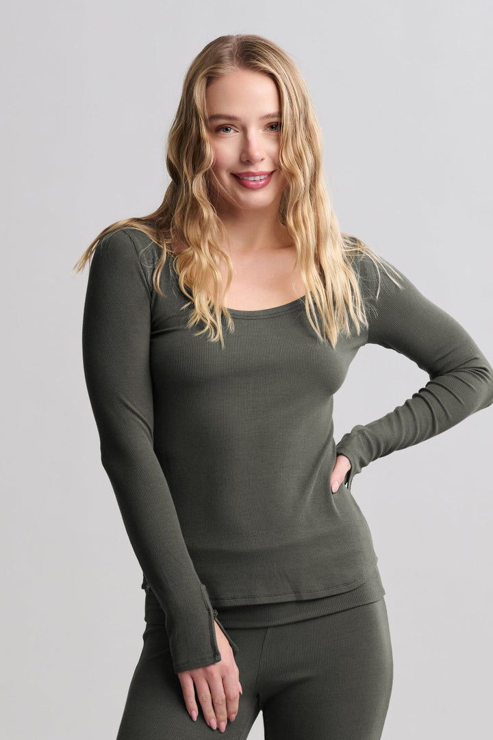 Ultra Soft Rib Long Sleeve Tee
