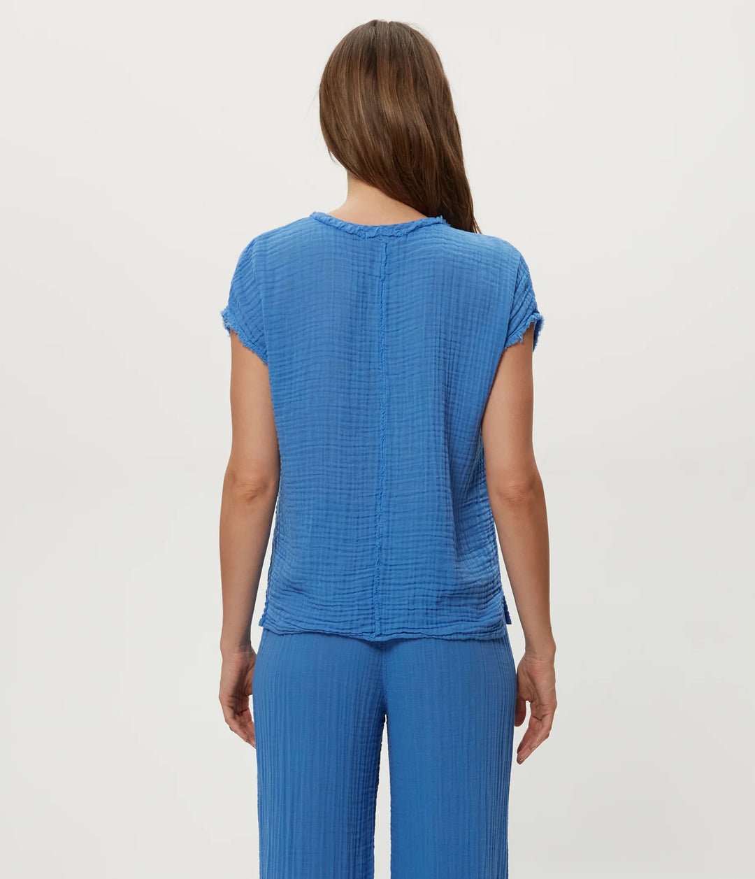 Draya Gauze V-Neck Top