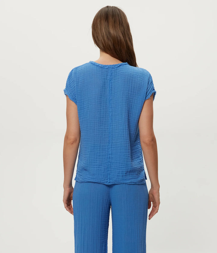 Draya Gauze V-Neck Top
