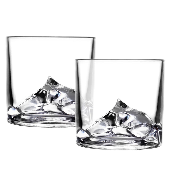 Everest Crystal Whiskey Glasses Set of 2