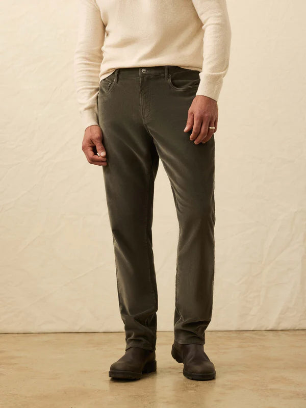 Stretch Terry Corduroy 5-Pocket Pant