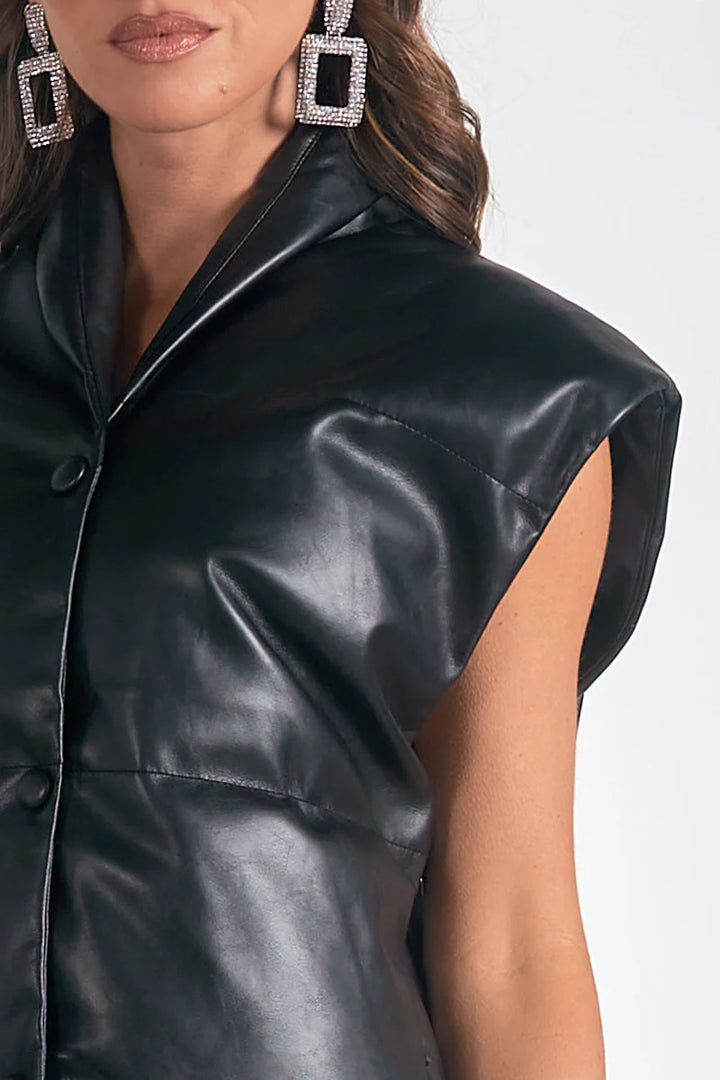Skye Leather Vest