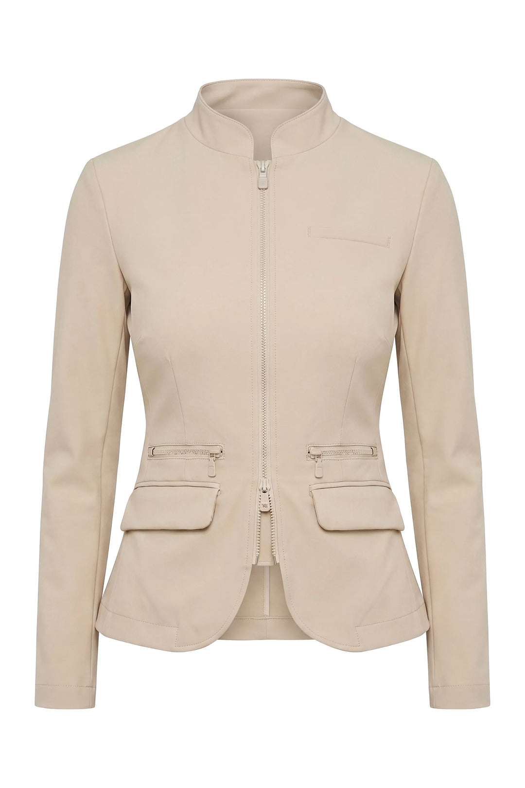 Gisela Aeroflow Zip Front Twill Blazer