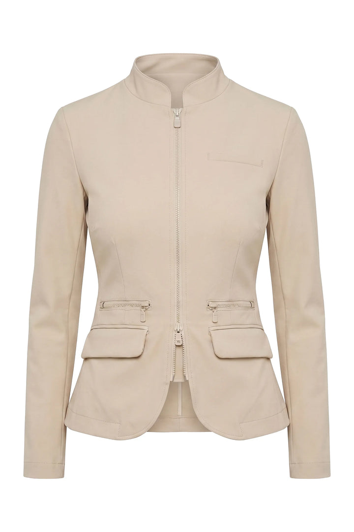Gisela Aeroflow Zip Front Twill Blazer