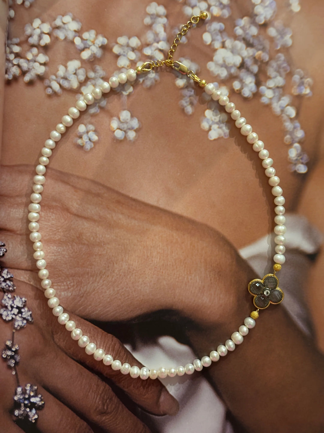 Nova Bloom Pearl Necklace