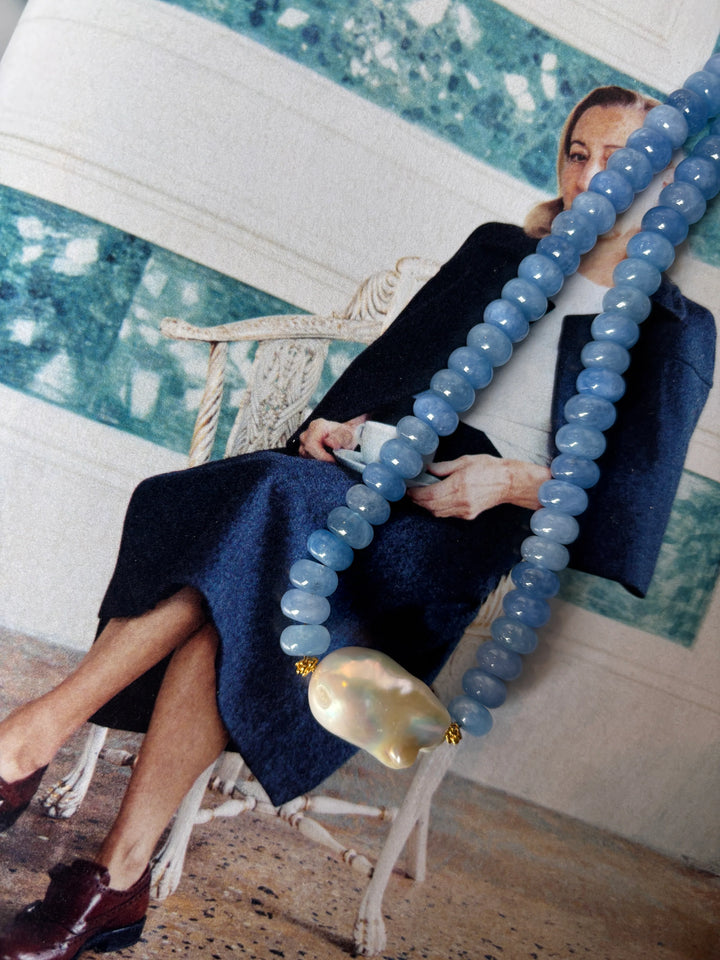 Capri Blue Jade Necklace