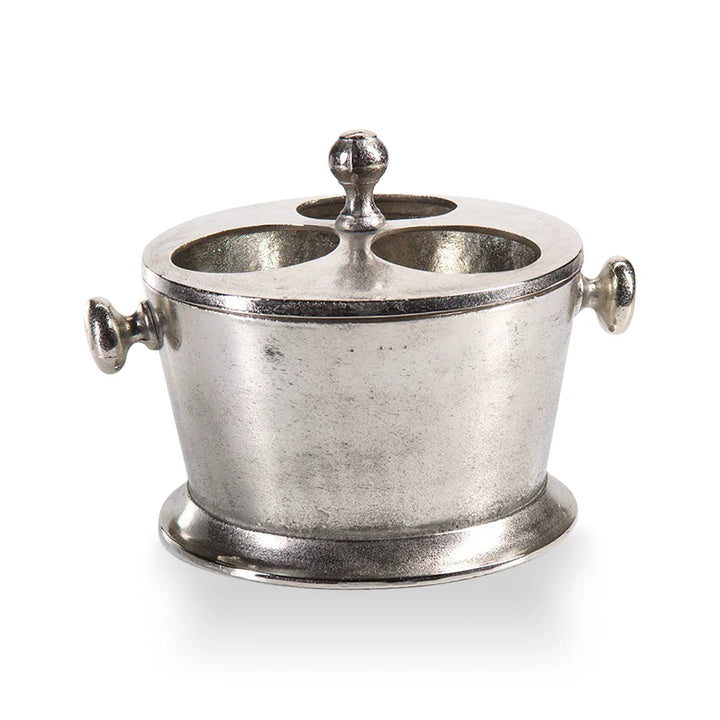 Alloy Three Bottle Wine Holder - Nickel