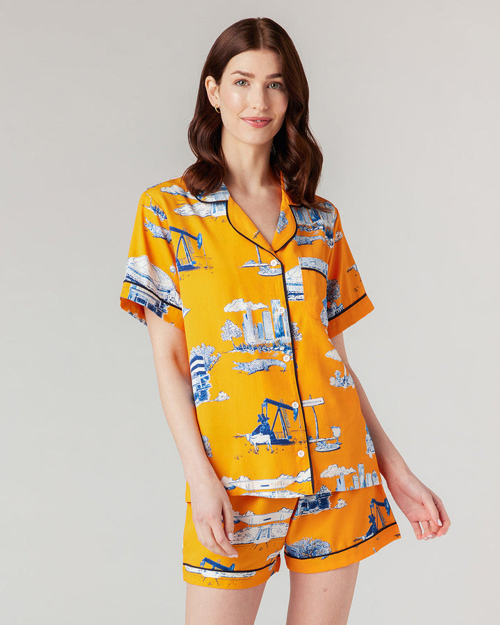 Houston Toile Pajama Shorts Set
