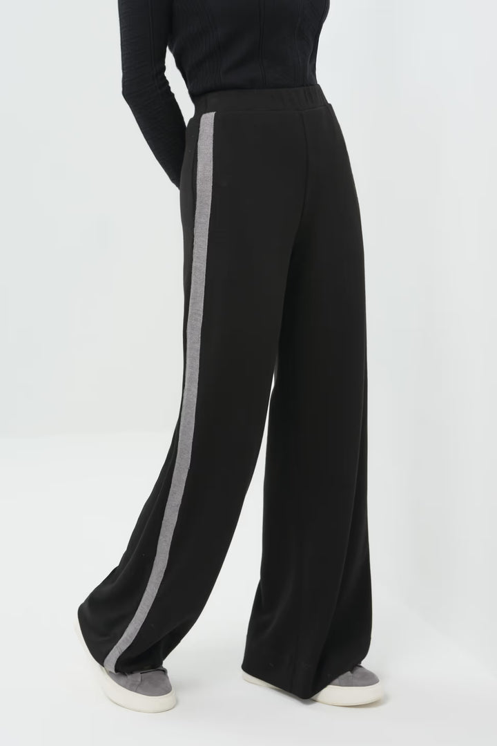 Mita Double-Knit Travel Ponte Wide Leg Pant