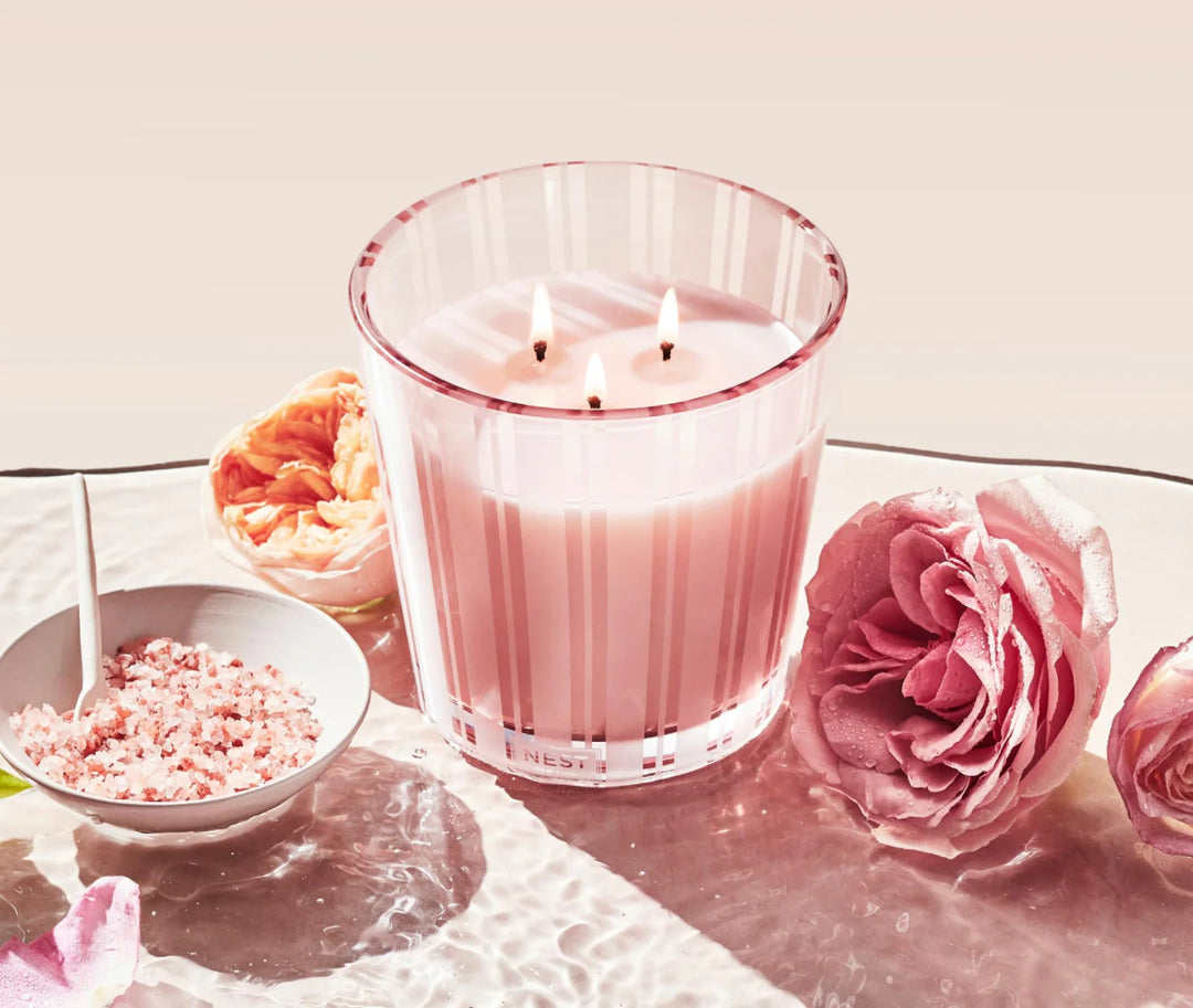 Himalayan Salt & Rosewater 3-Wick Candle