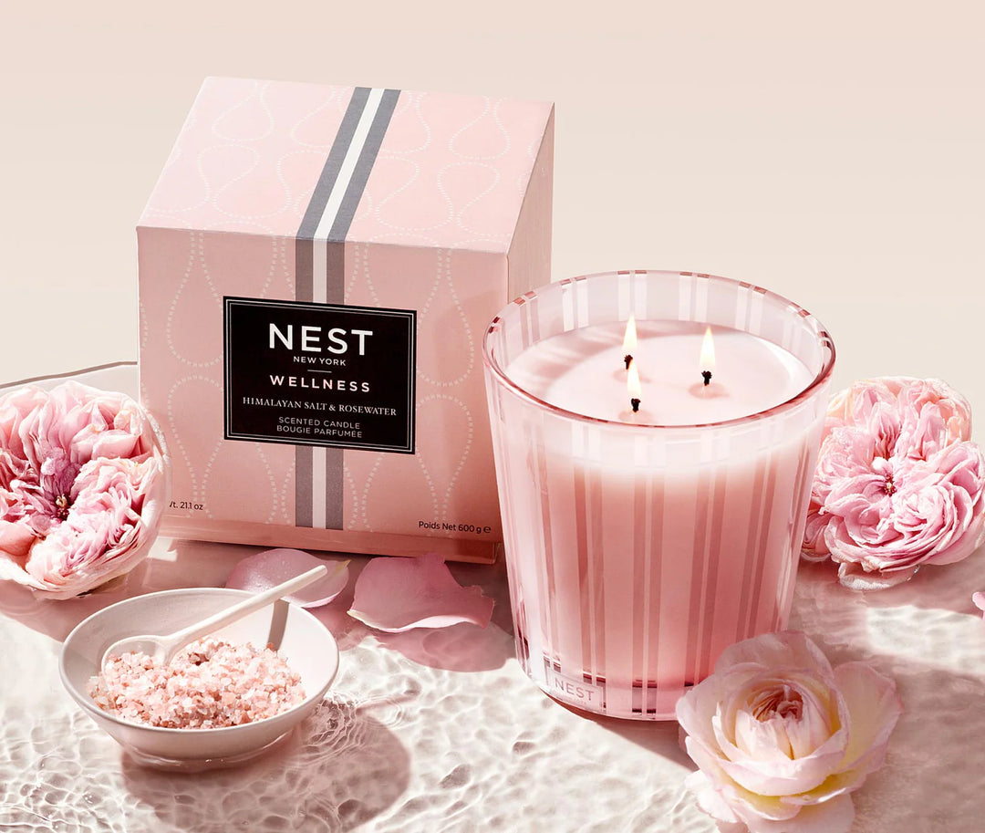Himalayan Salt & Rosewater 3-Wick Candle