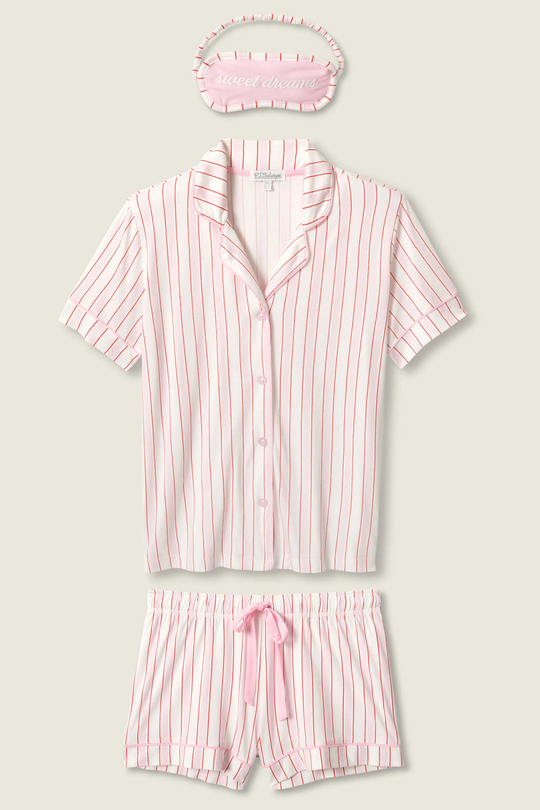 Feeling Loved Striped 3-Piece PJ Set