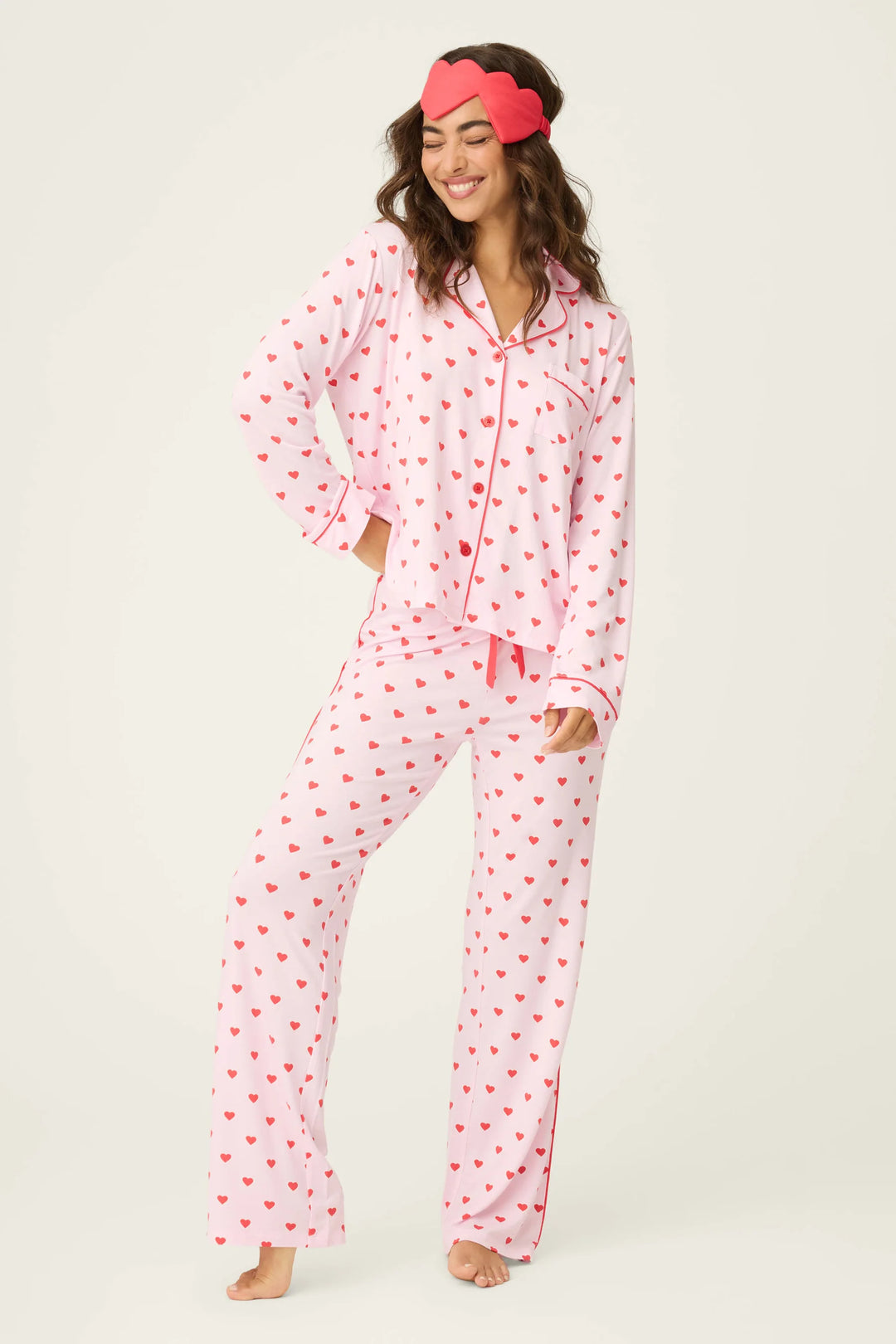 Wildest Dreams Heart Print 3-Piece PJ Set