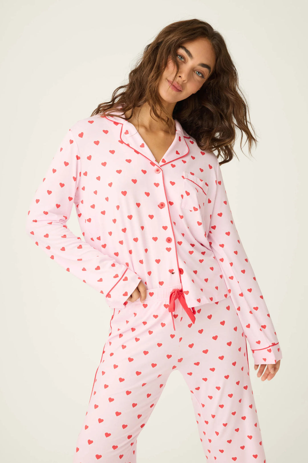 Wildest Dreams Heart Print 3-Piece PJ Set