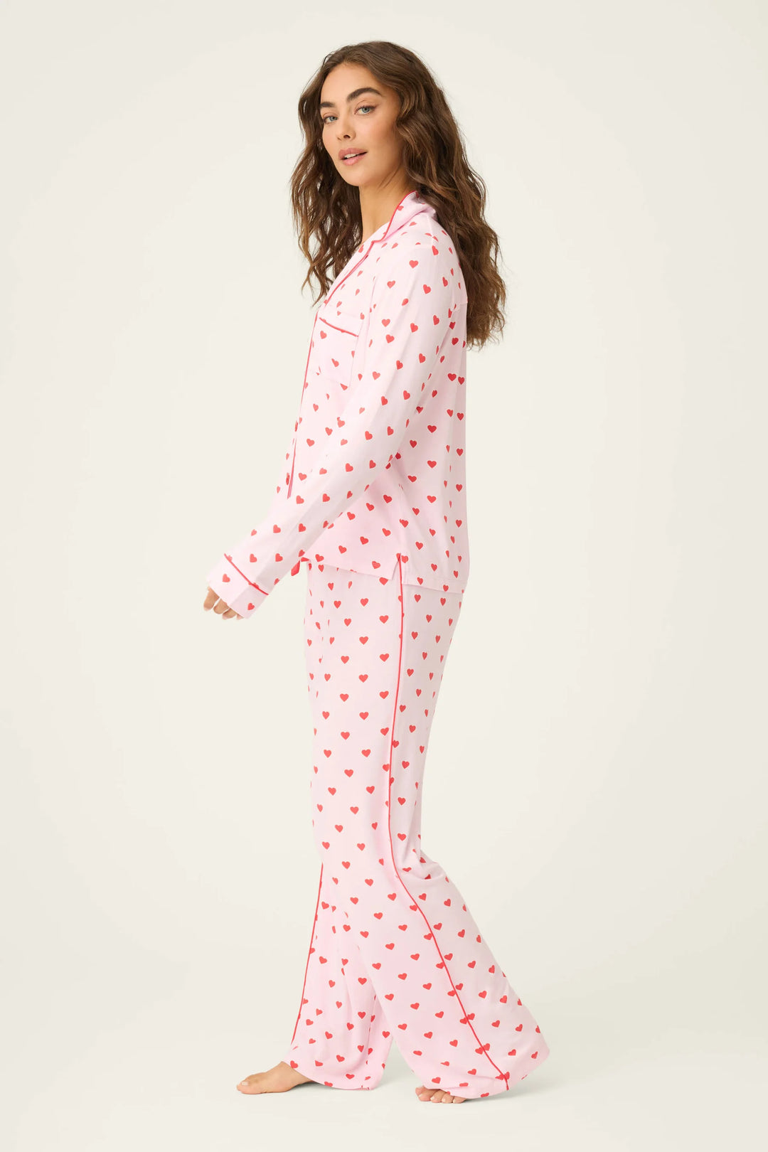 Wildest Dreams Heart Print 3-Piece PJ Set