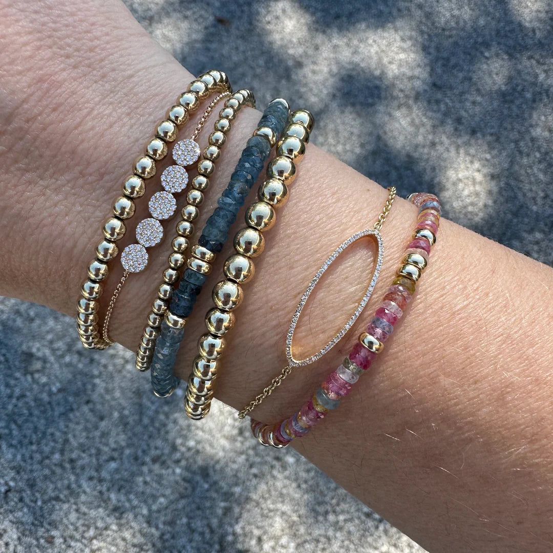 Gold Gemstone Bracelet