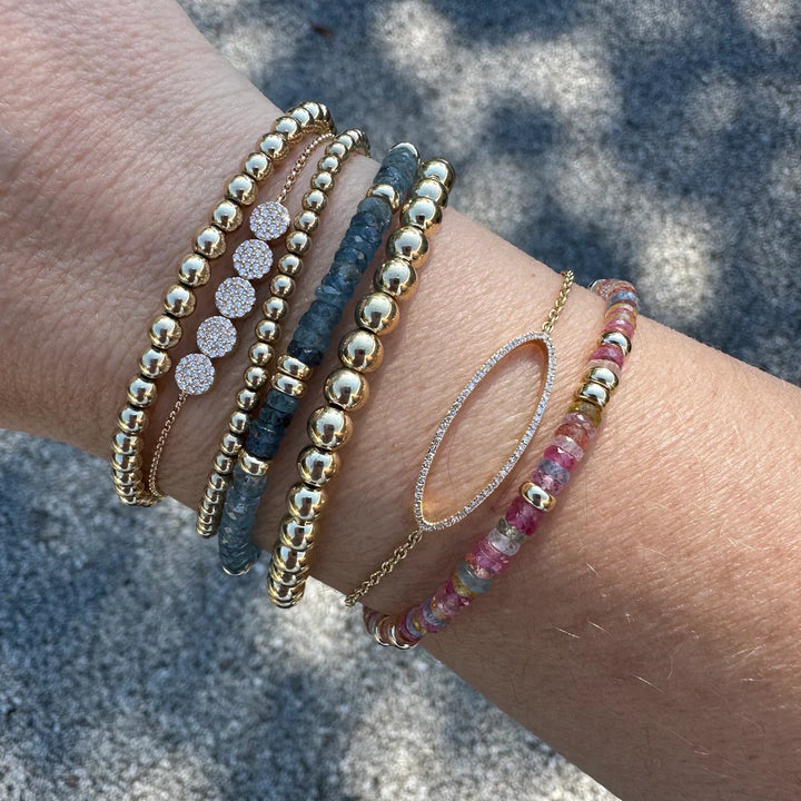 Gold Gemstone Bracelet