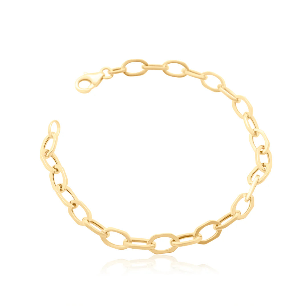 Octagon Chain Link Bracelet
