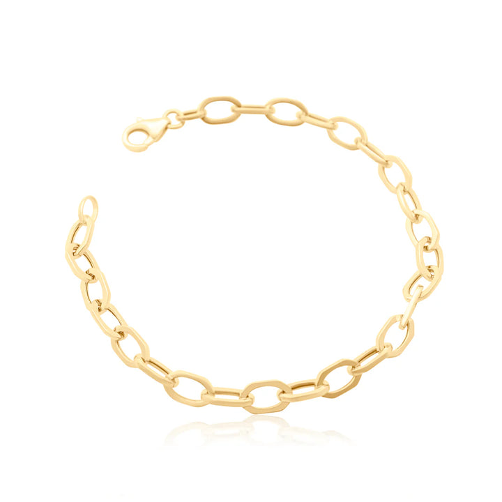 Octagon Chain Link Bracelet