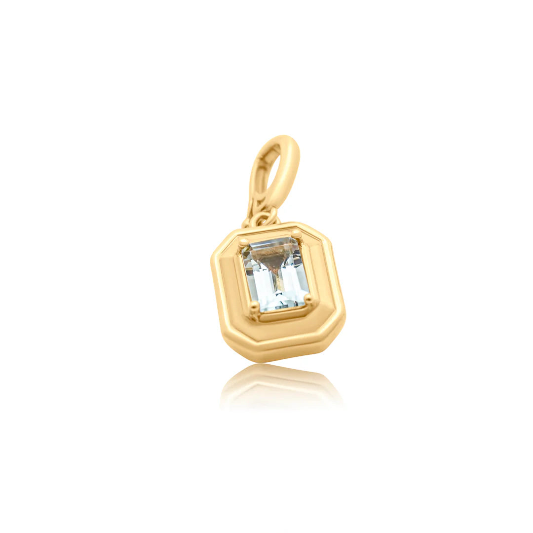 Blue Tidal Bezel Charm