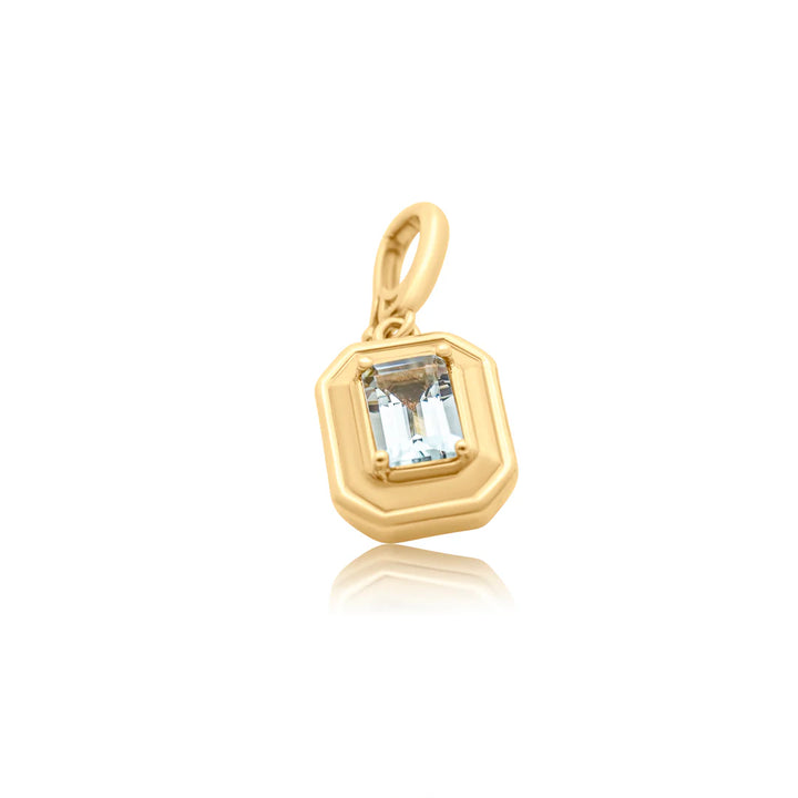 Blue Tidal Bezel Charm