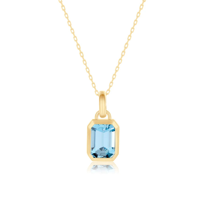 Blue Tidal Bezel Charm