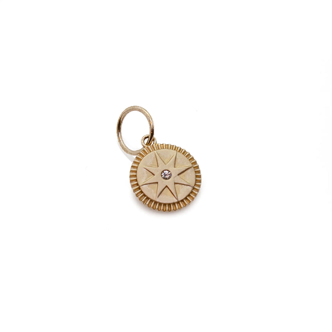 Diamond Compass Charm