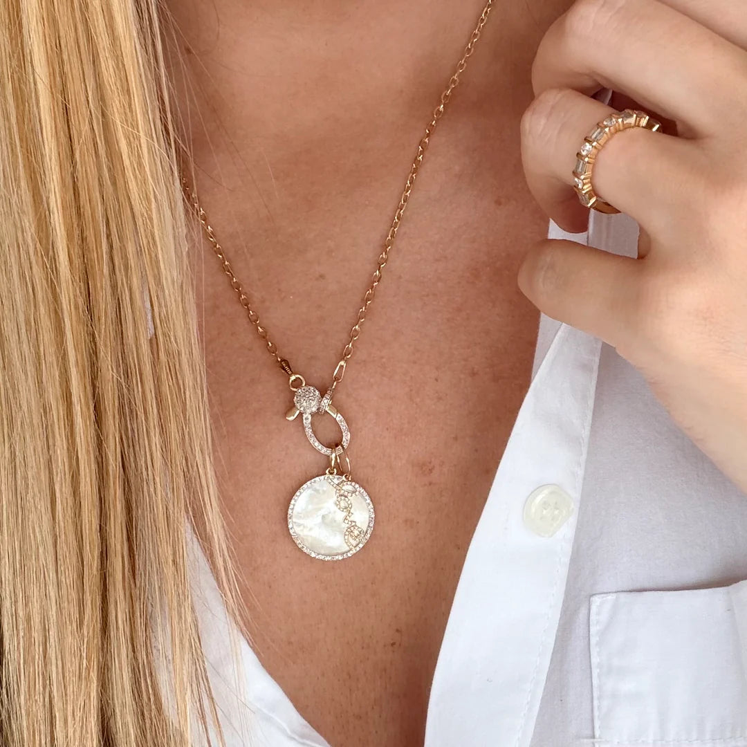 Mini Cursive Diamond Love Charm