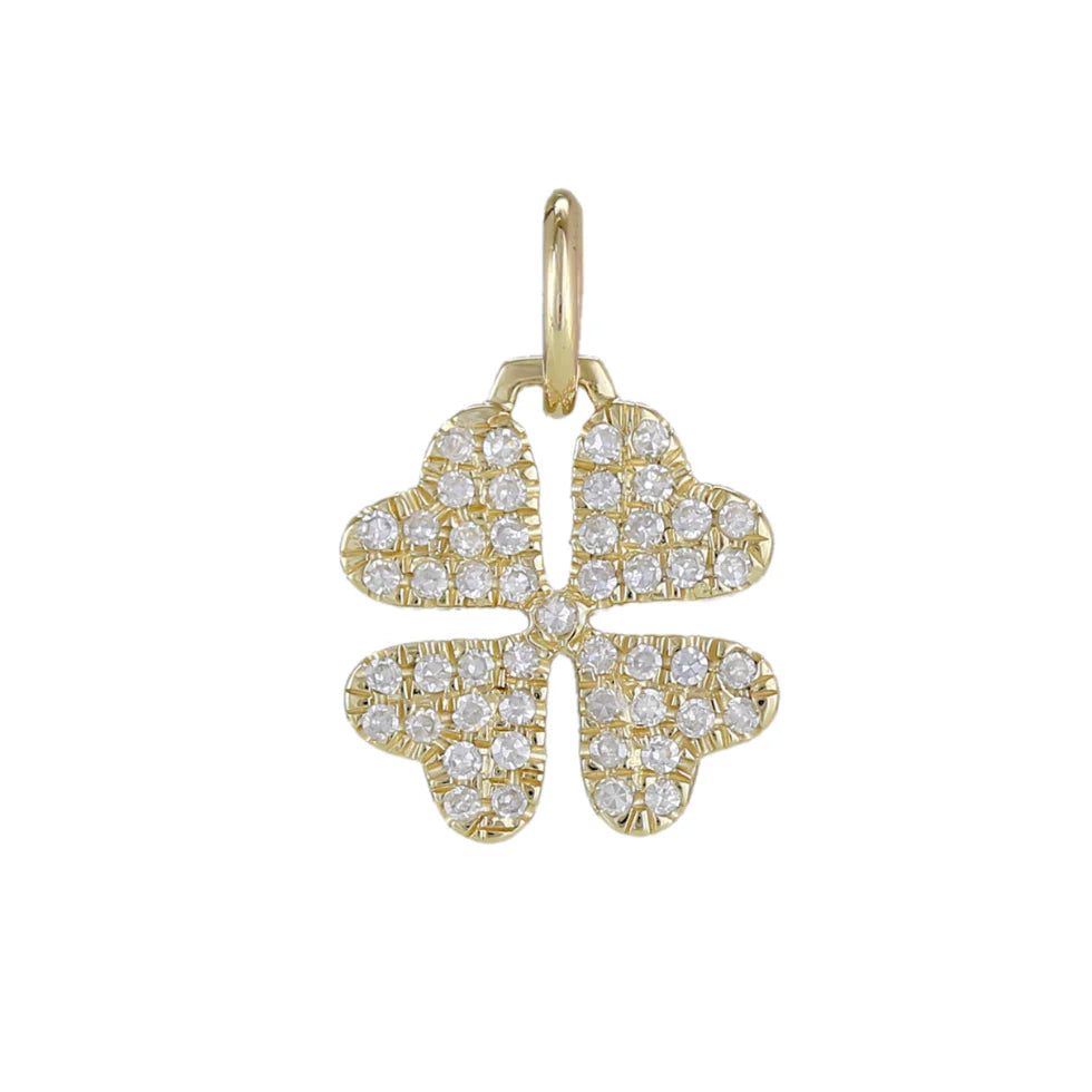 Four Leaf Clover Diamond Charm