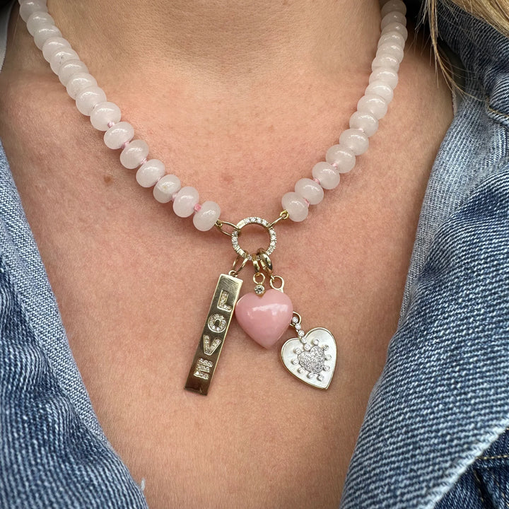 Gem Drop Diamond Heart Charm
