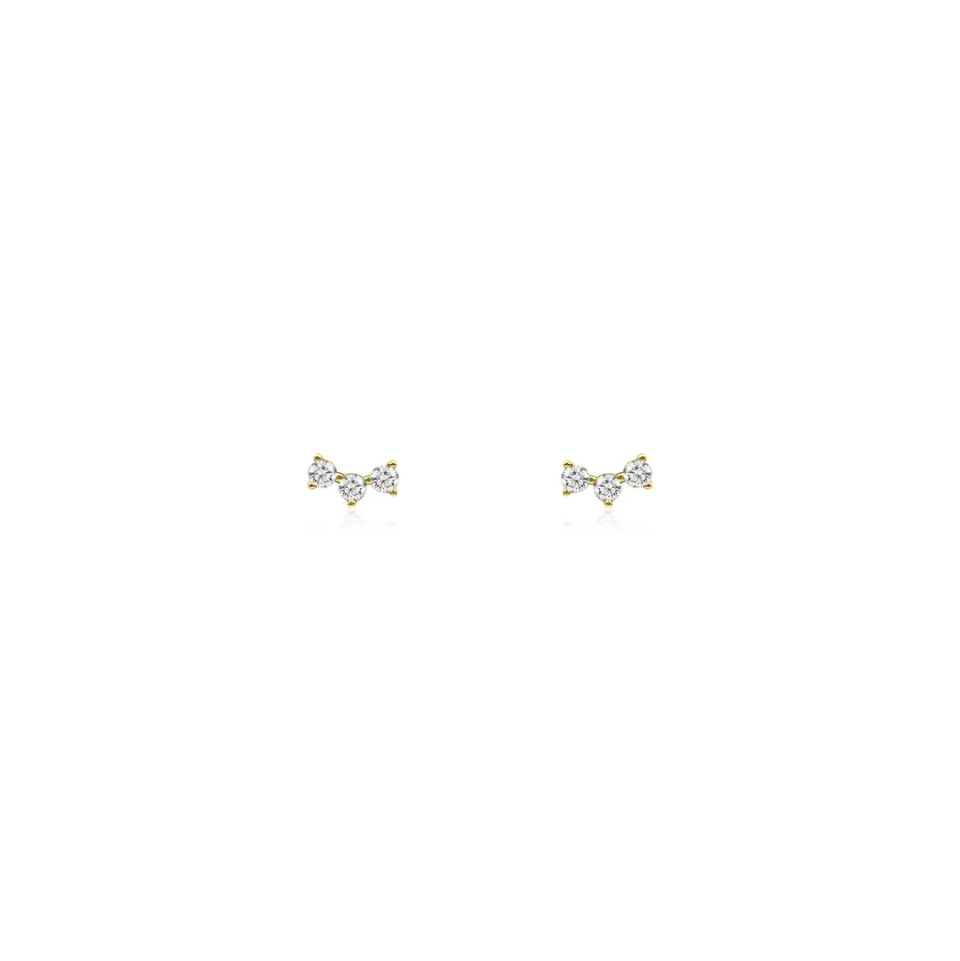 Diamond Trio Studs