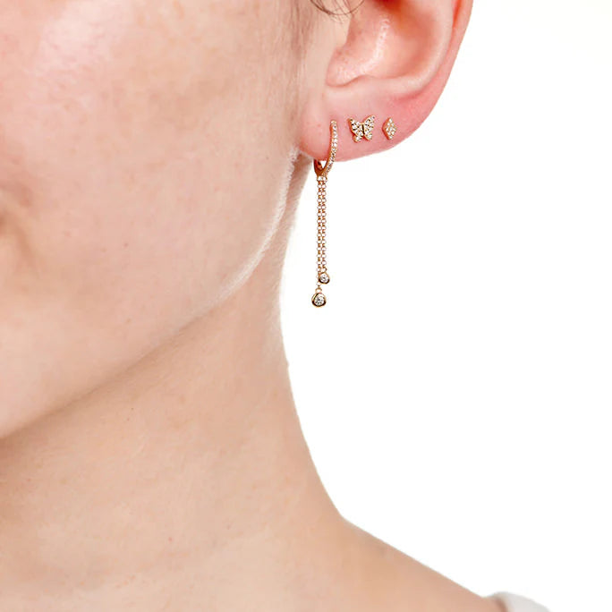 Mini Diamond Butterfly Studs