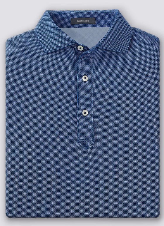 Clarence Mini Diamond Jacquard Performance Polo