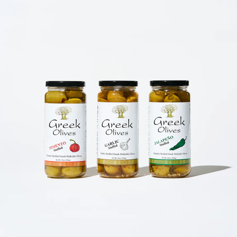 Greek Stuffed Olive Trio Gift Box