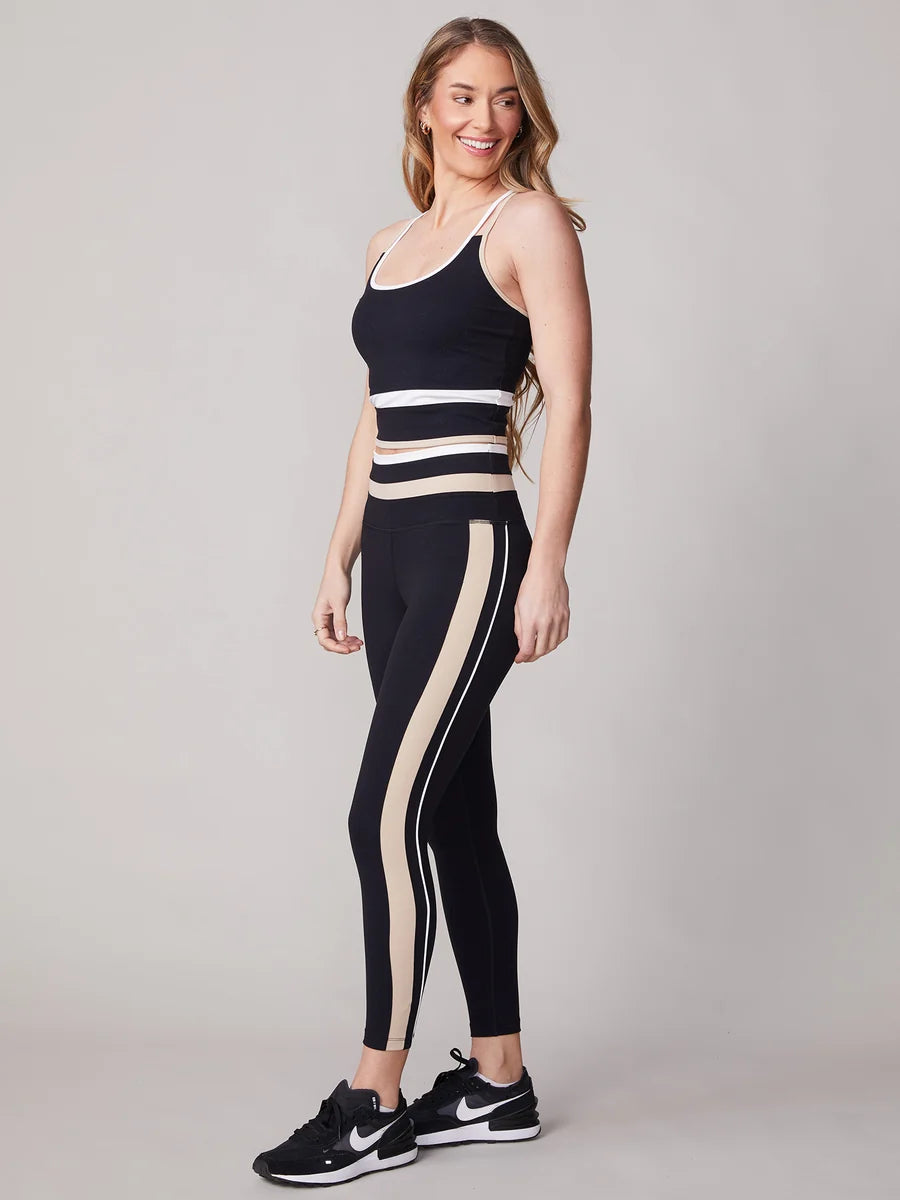 Color Blocked High Rise Racing Legging