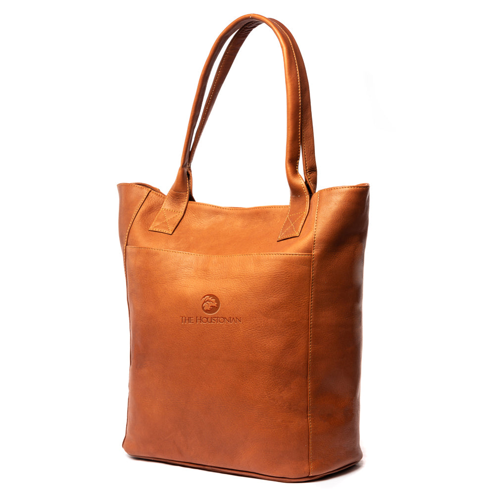 Leather Houstonian XL Tote