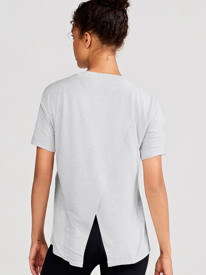 Uptown Luxe Cross Back T-Shirt