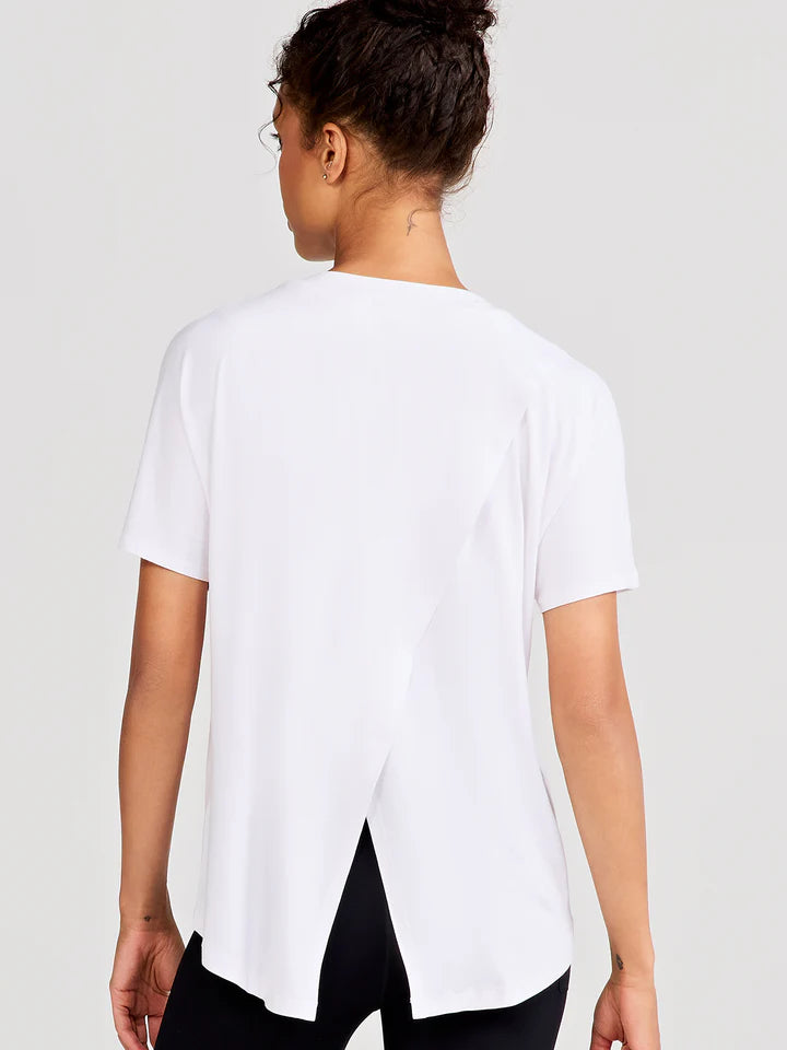 Uptown Luxe Cross Back T-Shirt