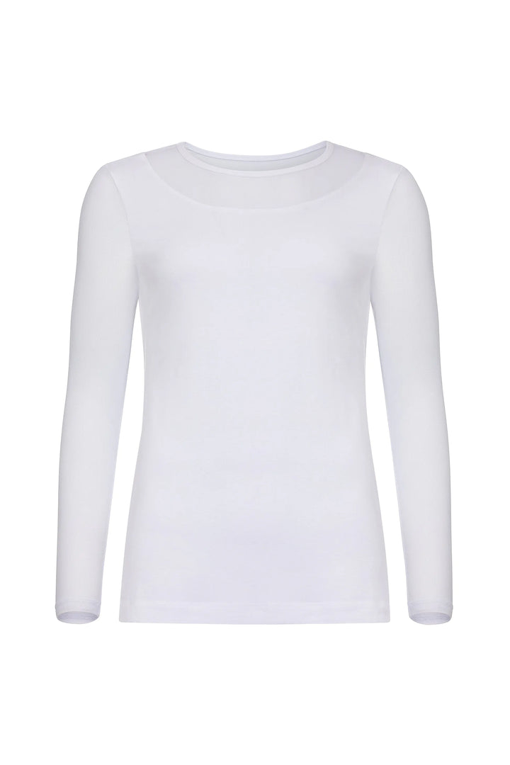 Kim Mesh-Sleeve Top