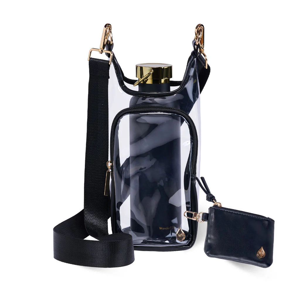 Clear HydroBag® Stadium with Black Trim