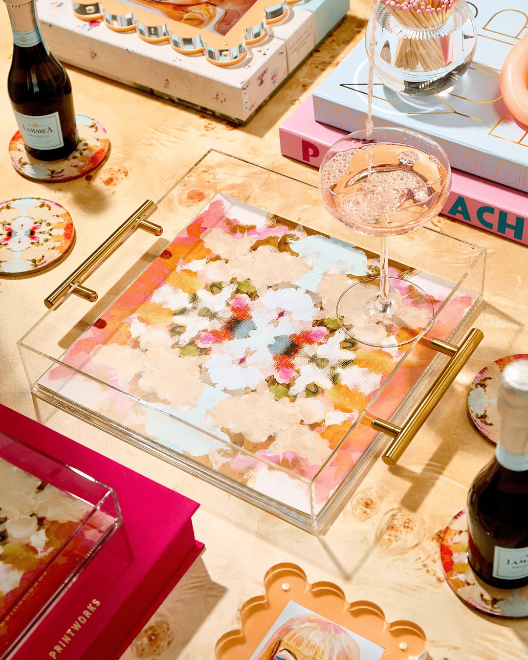 Amber Fresco Large Tray