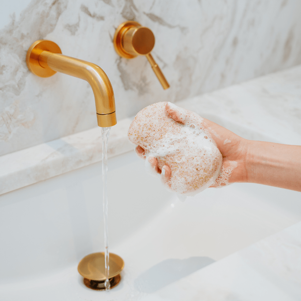 Konjac Walnut Shell Exfoliating Body Sponge