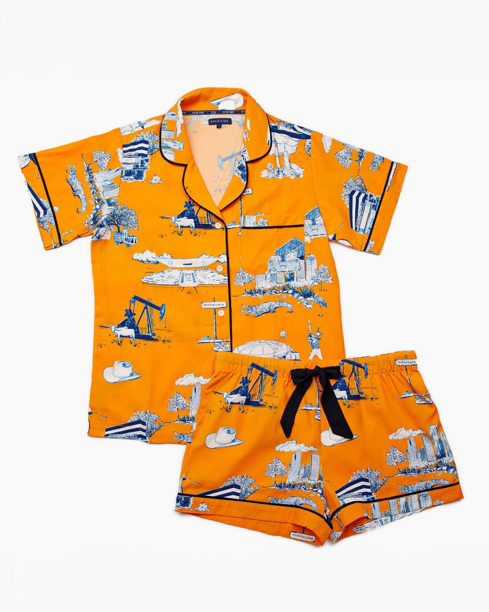 Houston Toile Pajama Shorts Set