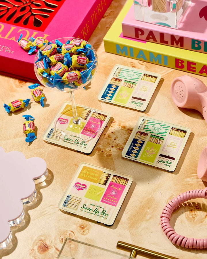 California Matchbook Coasters