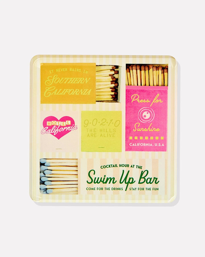 California Matchbook Coasters