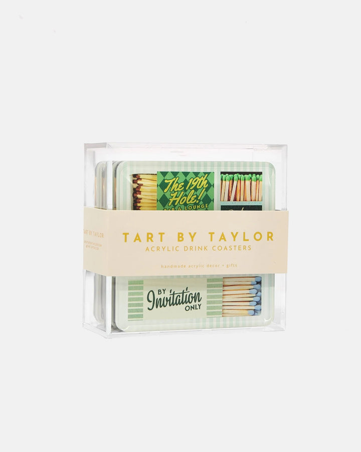 Golf Matchbook Coasters