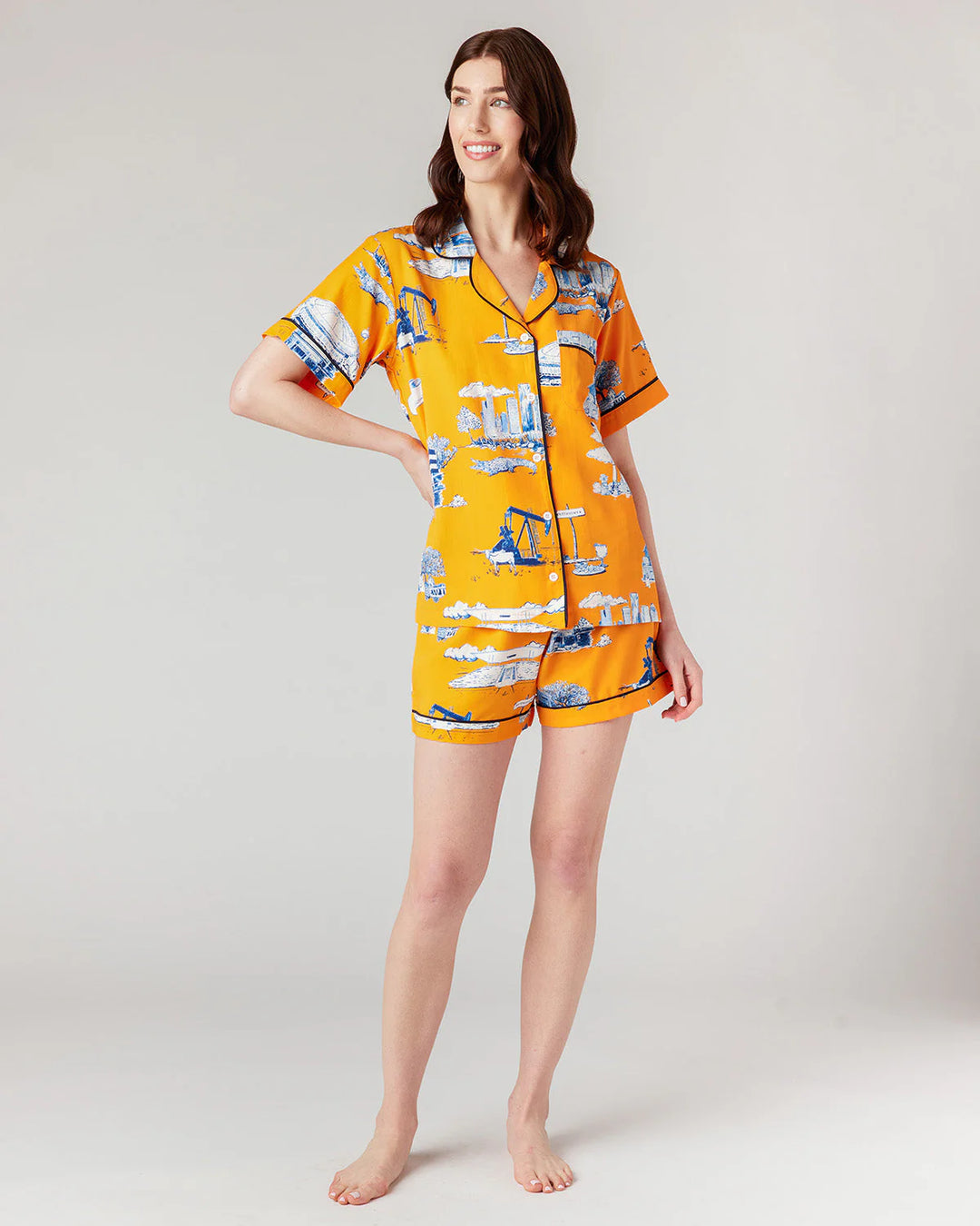 Houston Toile Pajama Shorts Set